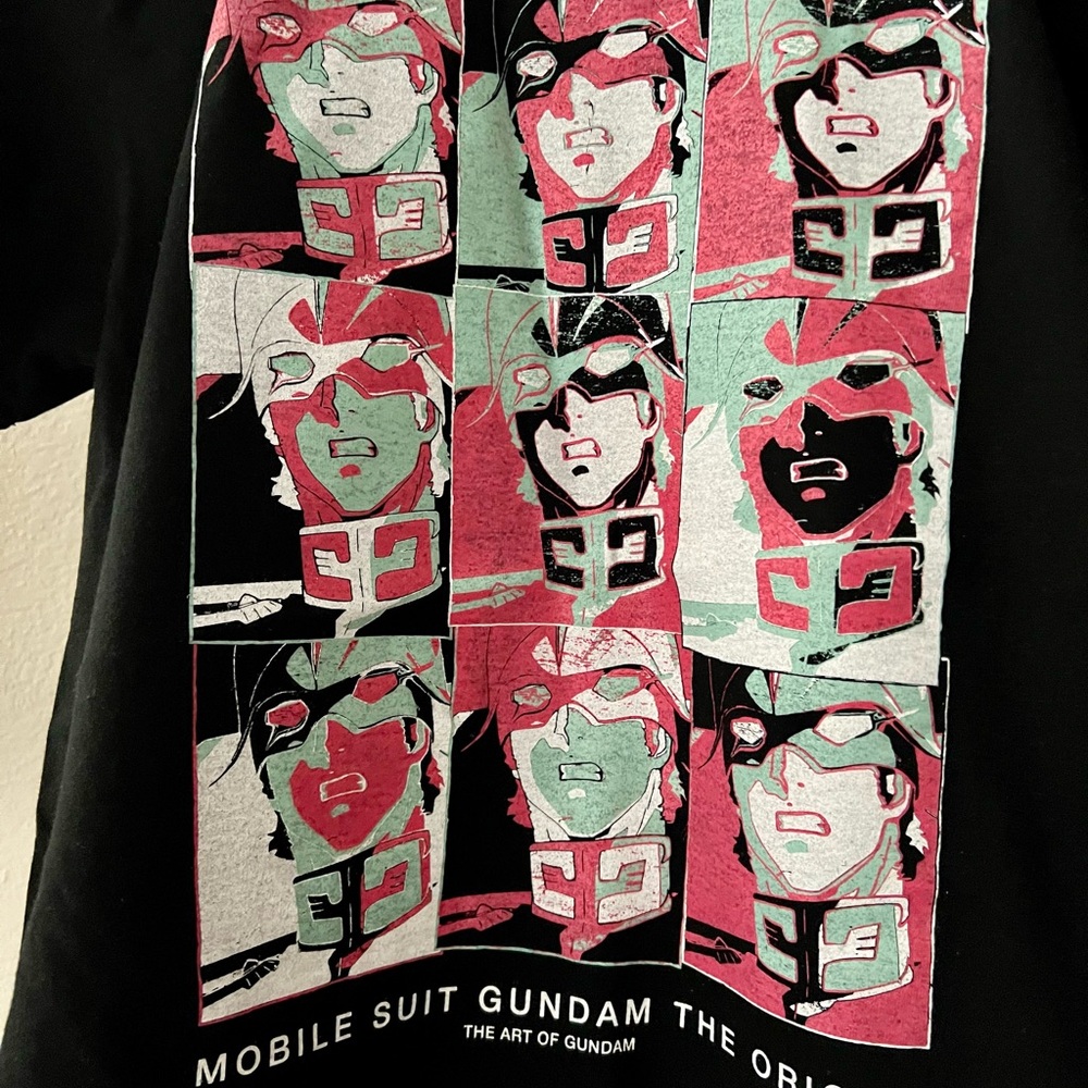 Art of Gundam Char Aznable - T Shirt - S - Black